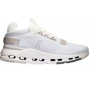 On Women's Cloudnova 2 Sneakers in Ice/Sand